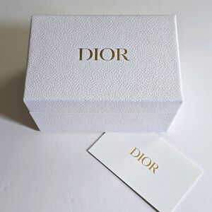 Dior White and Gold Textured Box